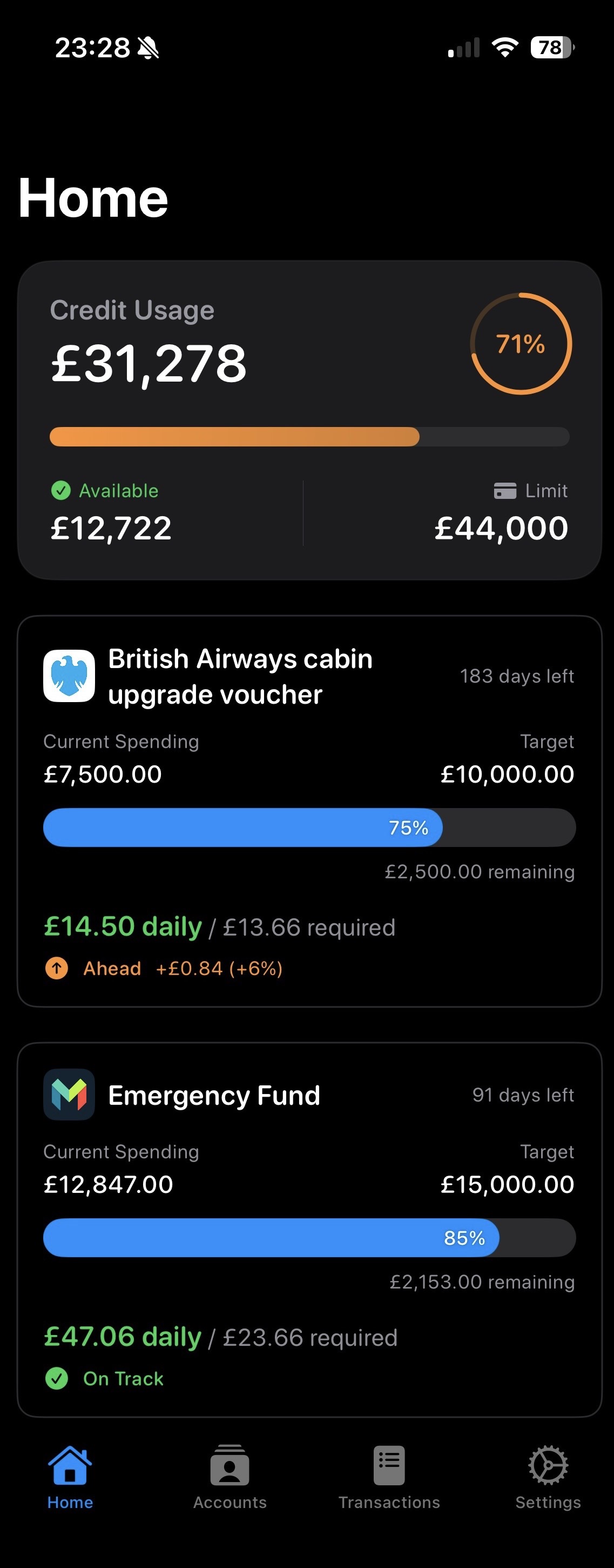 Pointo dashboard overview